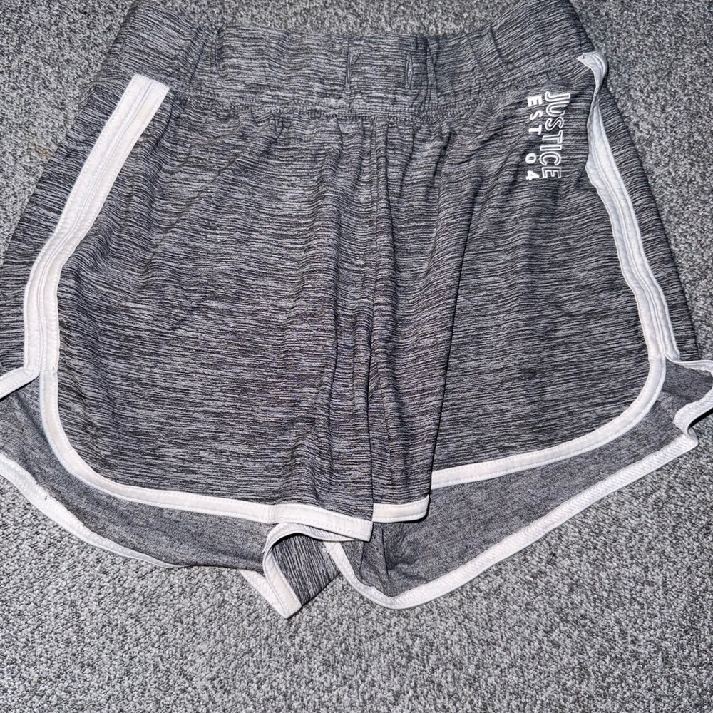 Justice Women's Heather Gray Athletic Shorts